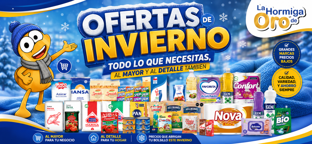 Ofertas mayoristas de abarrotes, bebidas y artículos de aseo en Maipú